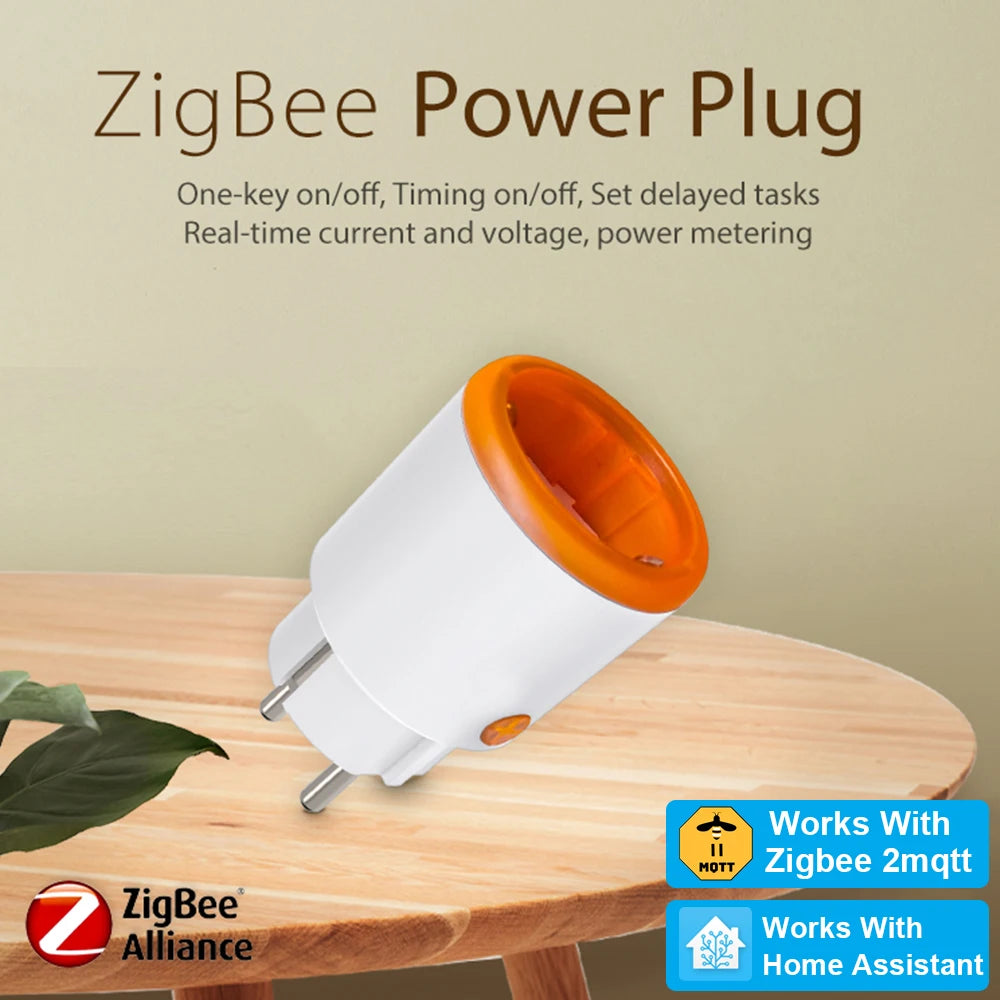 Haozee Smart Zigbee Plug Socket 16A with Energy Monitoring