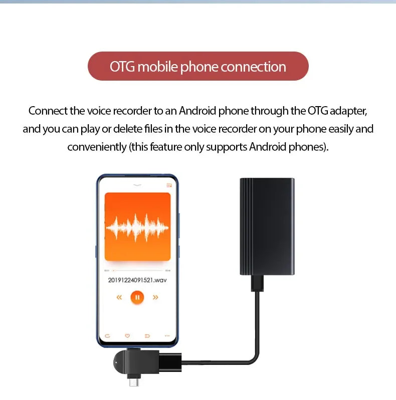 Mini 500-Hour Voice Activated Recorder