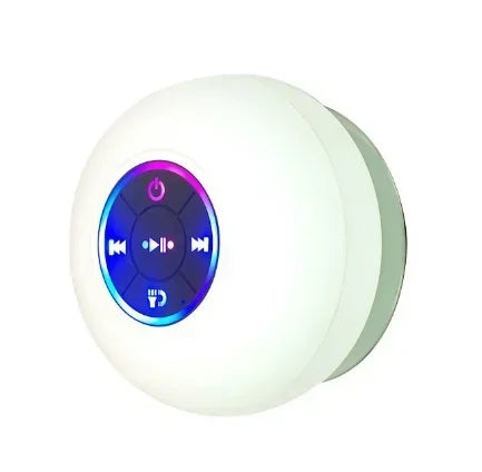 Mini Portable Bluetooth Waterproof Speaker with LED & Suction Cup