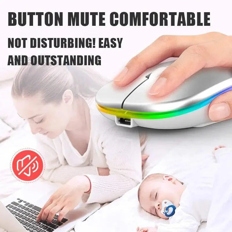 2.4G Wireless Bluetooth Luminous Mouse – Portable USB