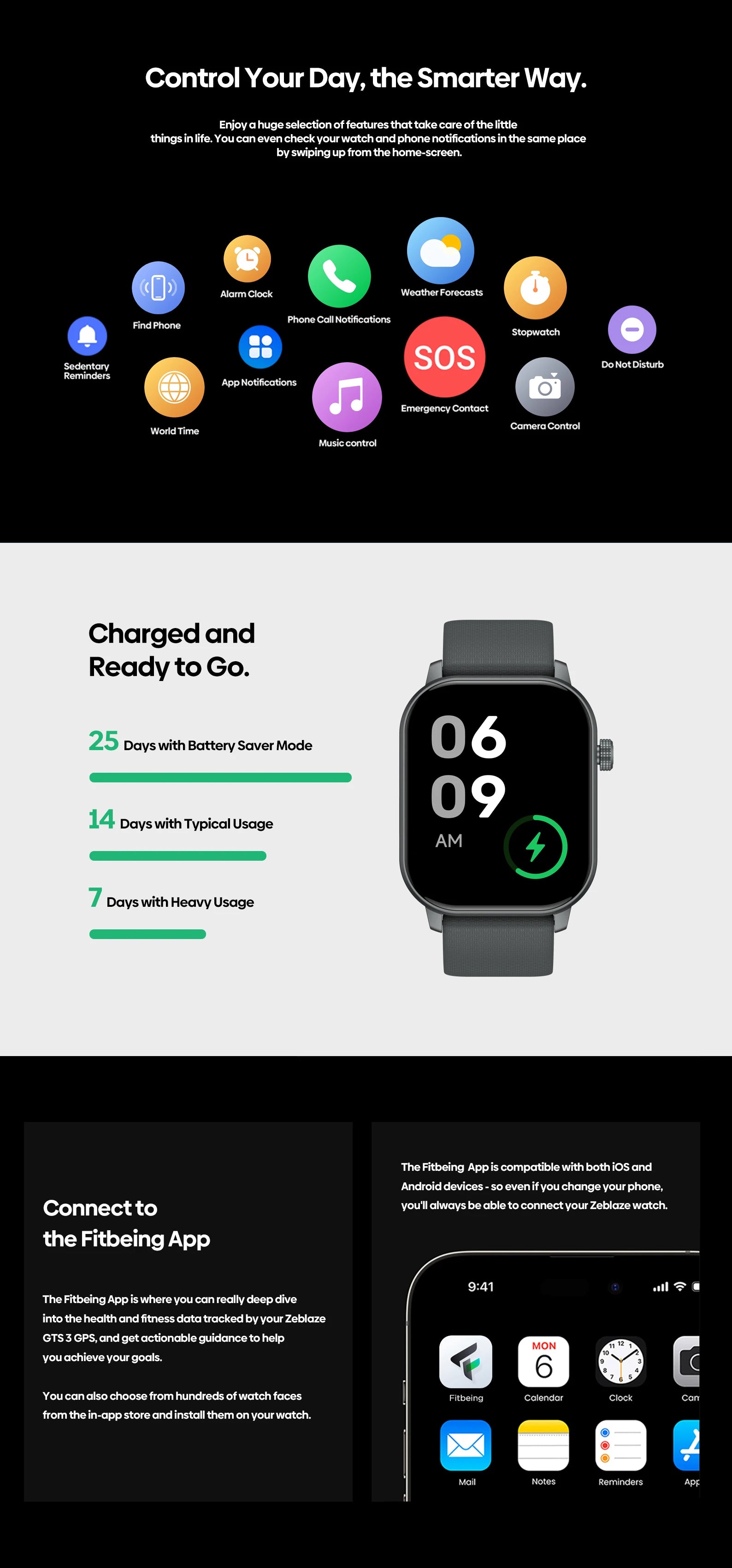 GTS 3 GPS Sports Smartwatch