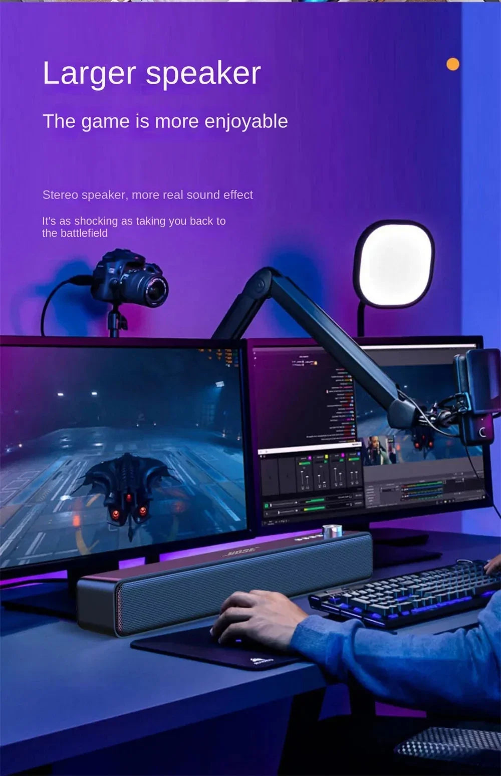 Original Bluetooth Subwoofer Soundbar – Wireless TV & Home Speaker