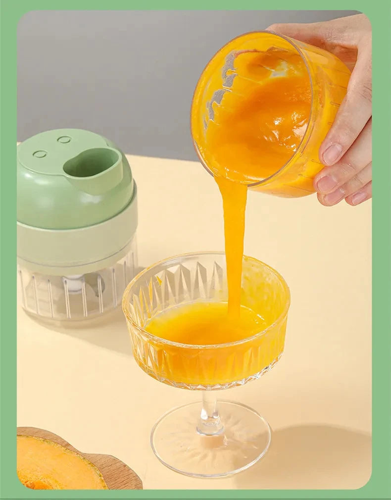 4-in-1 Electric Vegetable Cutter & Food Chopper