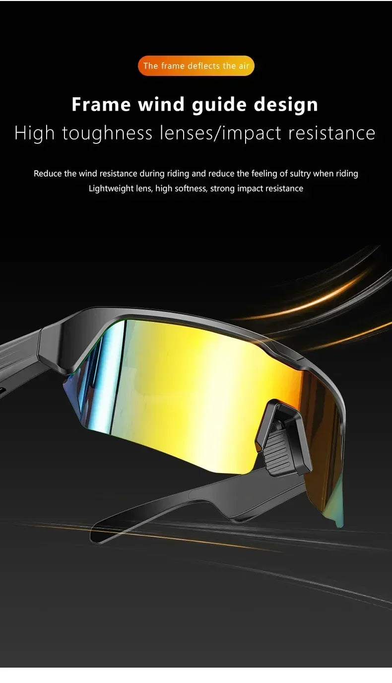 YJ006 Cycling Bluetooth Smart Glasses with Audio & Call