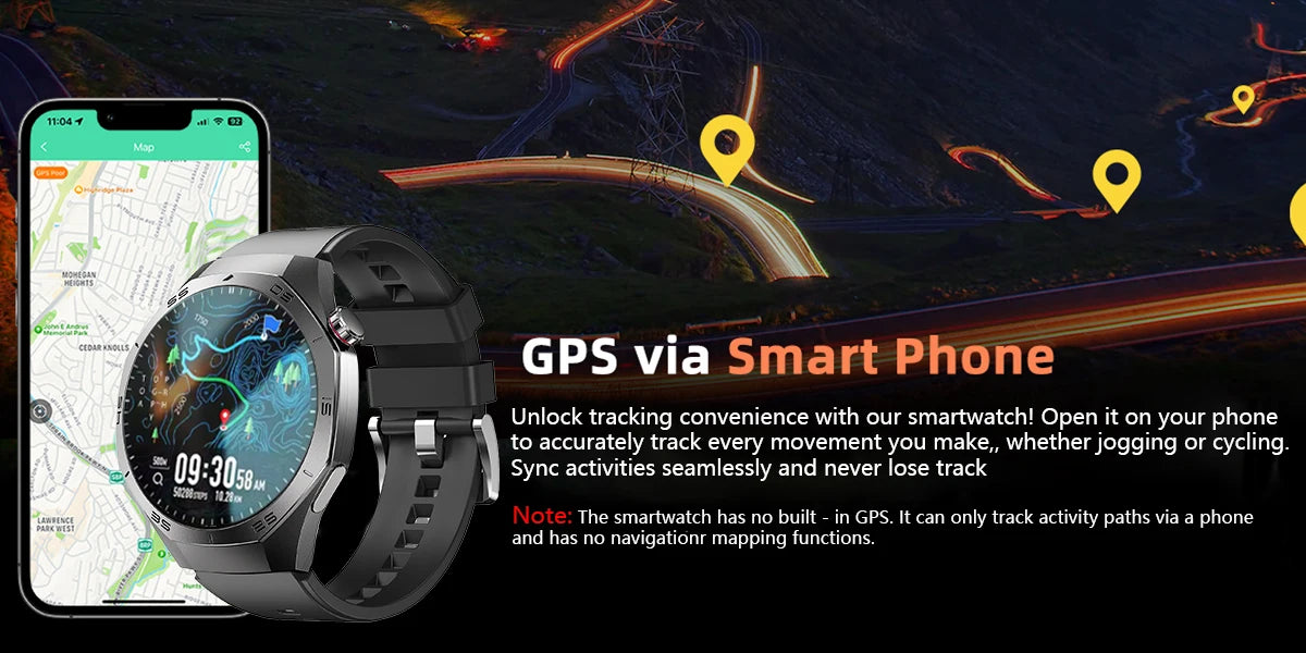 Smartwatch with AMOLED Screen & GPS